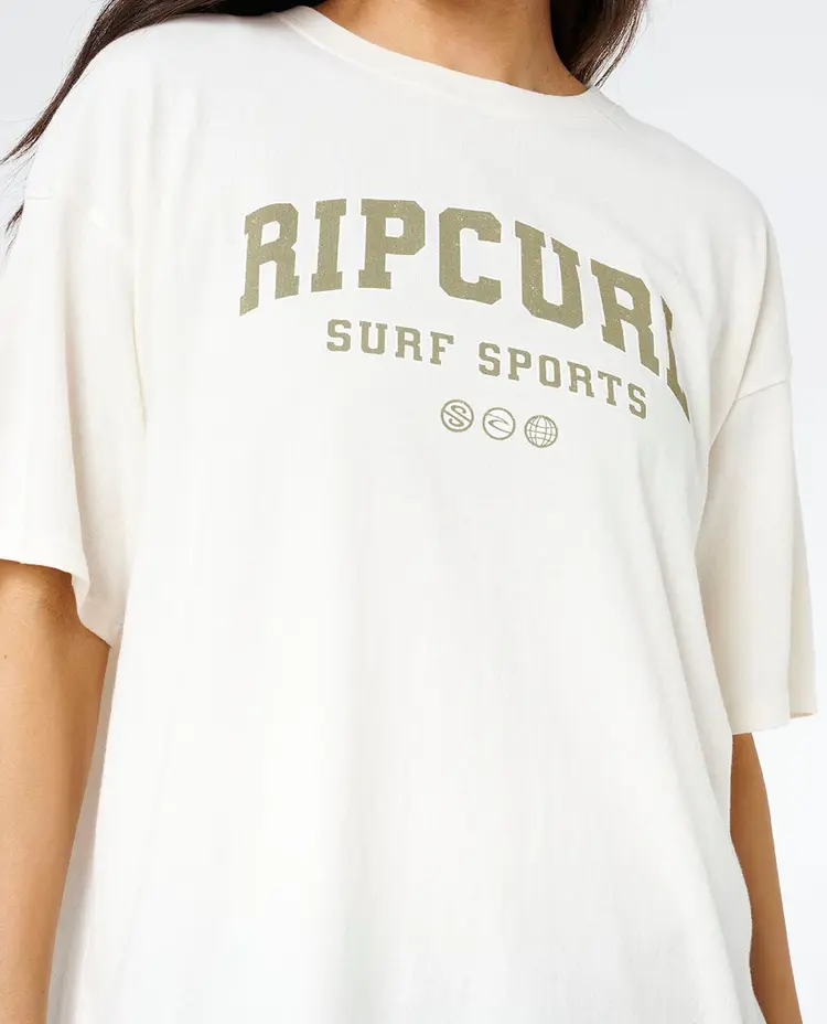 RIP CURL WOMEN'S VARSITY SPORTS HERITAGE TEE