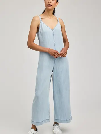 Gentle fawn WOMEN'S CAMBRY JUMPSUIT LIGHT BLUE