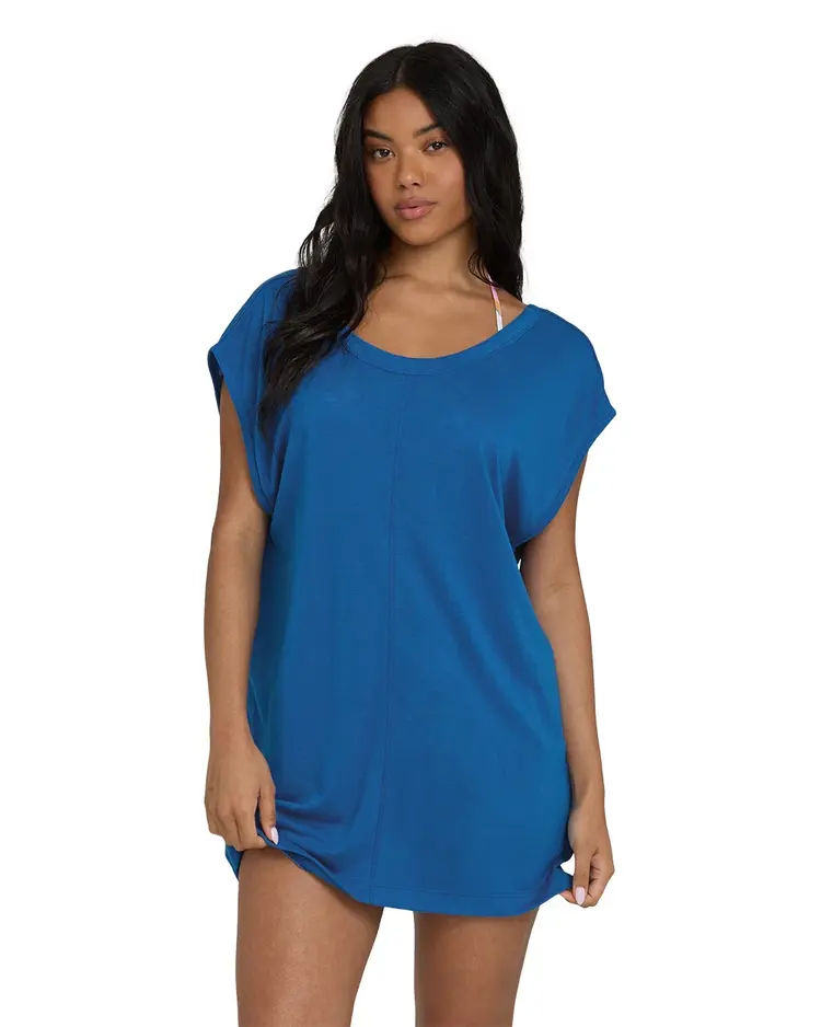 Billabong WOMEN'S HALLOW WAVE MINI SHORT SLEEVE DRESS