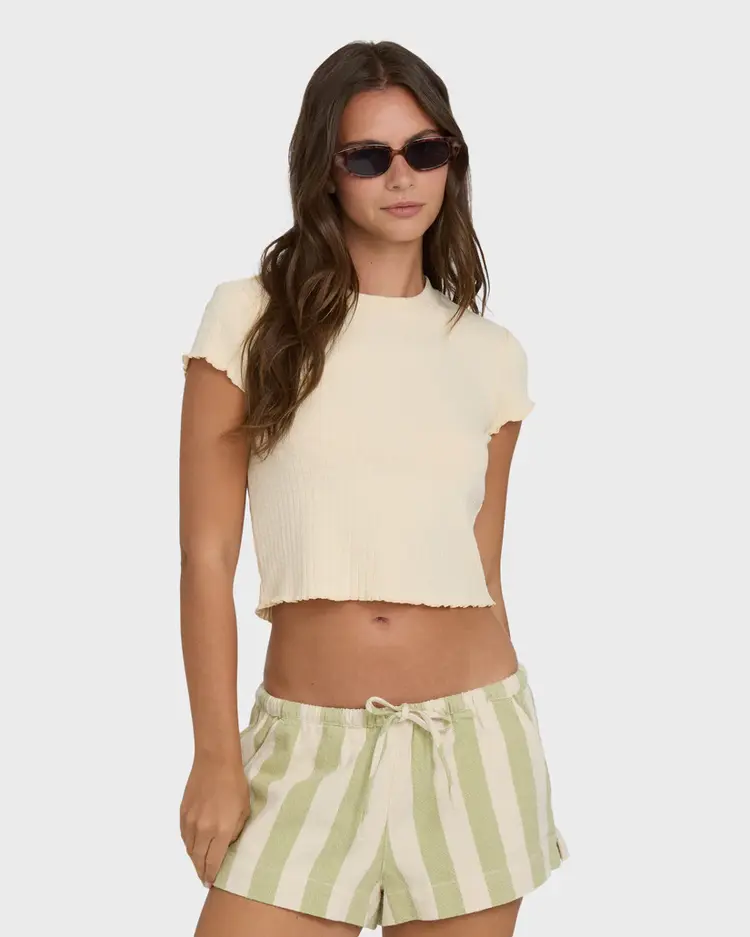 Billabong FEMMES SHELLY SHORT SLEEVE KNIT T-SHIRT