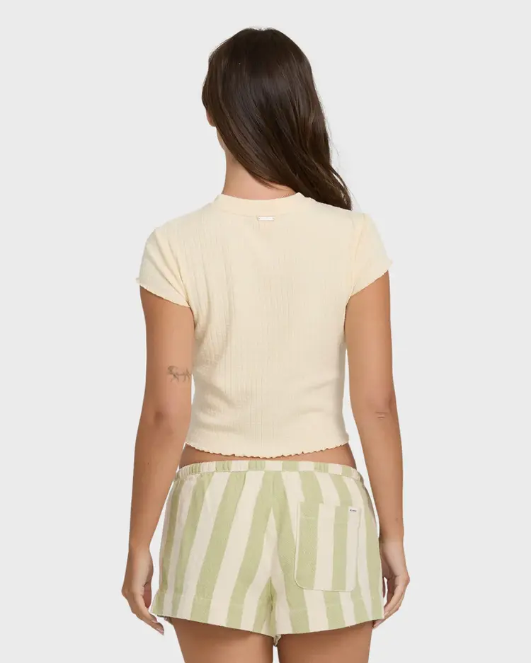 Billabong FEMMES SHELLY SHORT SLEEVE KNIT T-SHIRT