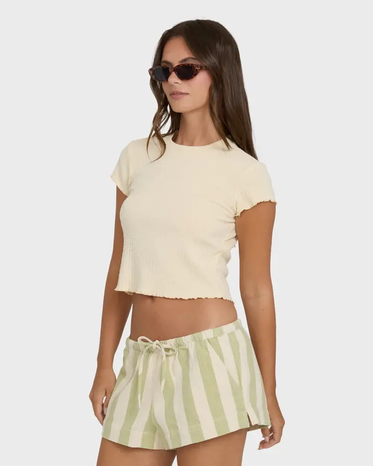 Billabong FEMMES SHELLY SHORT SLEEVE KNIT T-SHIRT