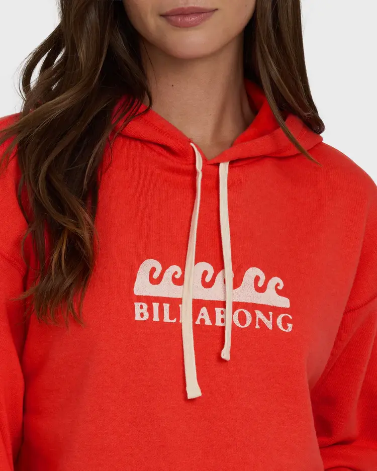 Billabong WOMEN'S SURFING IN TOWN PULLOVER FLEECE HOODIE