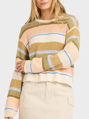 Billabong WOMEN'S BRIGHT SOL SWEATER LIGHT PEACH