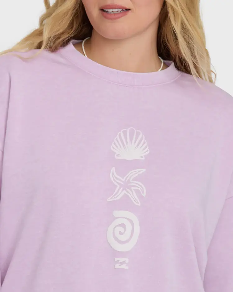 Billabong WOMEN'S ECHO BURNOUT CREWNECK SWEATSHIRT