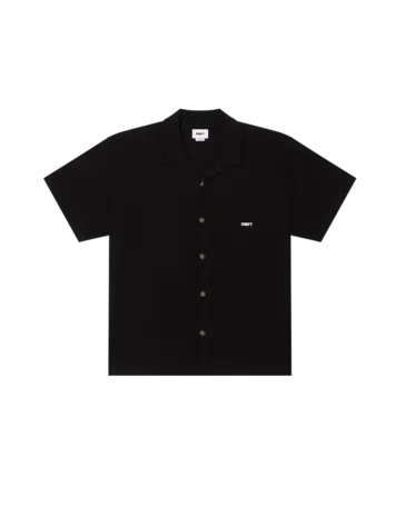Obey HOMMES JASPER SHORT SLEEVE WOVEN BLACK
