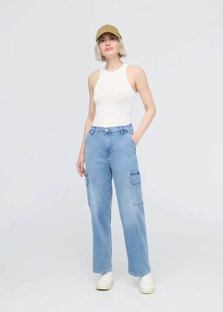 Du/er WOMEN'S PERFORMANCE DENIM LITE HIGH RISE CARGO