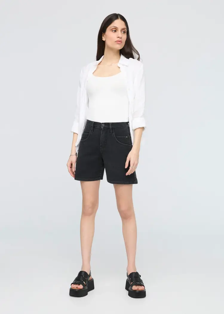 Du/er FEMMES STRETCH CANVAS HIGH RISE RELAXED SHORT