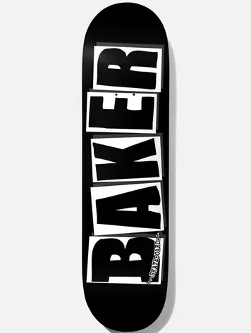 Baker Skateboards BRAND LOGO SKATEBOARD DECK BLACK/WHITE