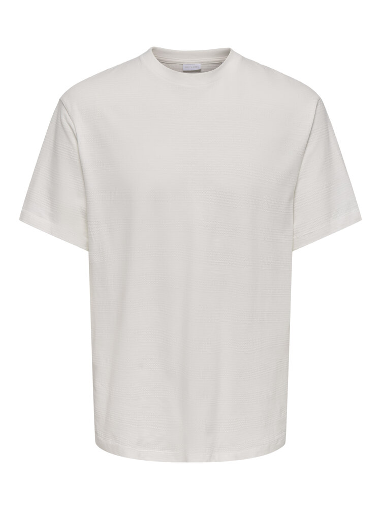 Only & Sons HOMMES BANE RLX SHORT SLEEVE STRUCT STRIPE TEE