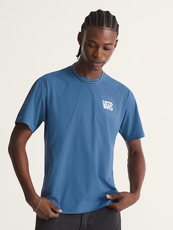 Vans MEN'S OUTLINE HYBRID T-SHIRT TRUE NAVY BLUE