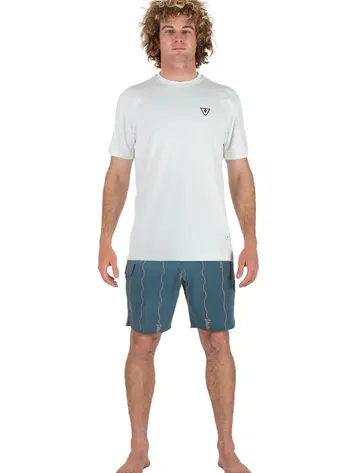 Vissla HOMMES TWISTED ECO SHORT SLEEVE SUN SHIRT WHITE