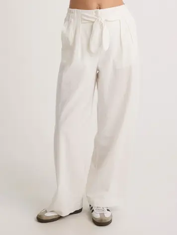 Volcom FEMMES BOW CHICKA PANTS VINTAGE WHITE
