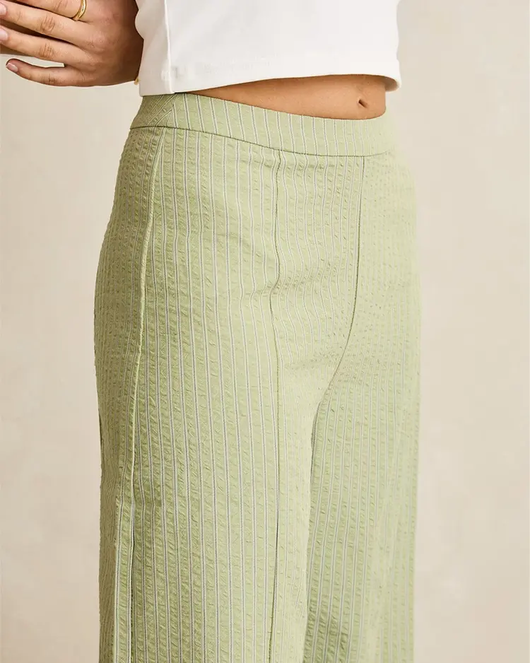 Rhythm WOMEN'S VISTA STRIPE WIDE LEG PANTS
