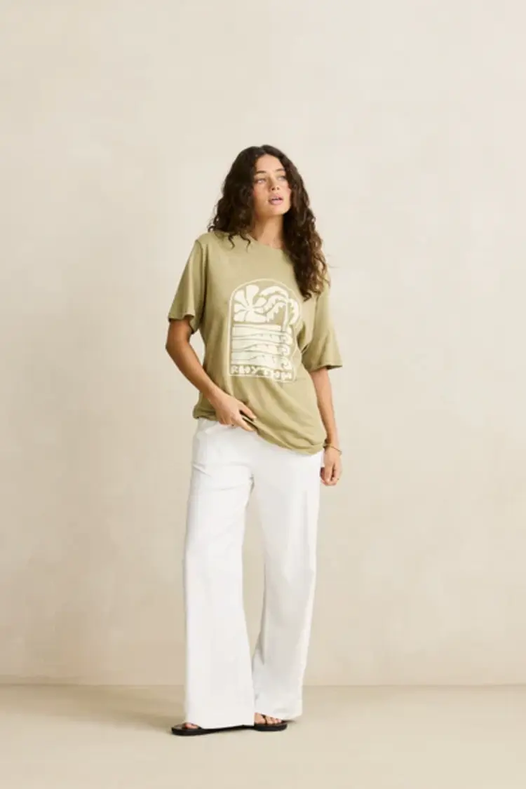 Rhythm WOMEN'S PALM AND SUN OVERSIZED T-SHIRT