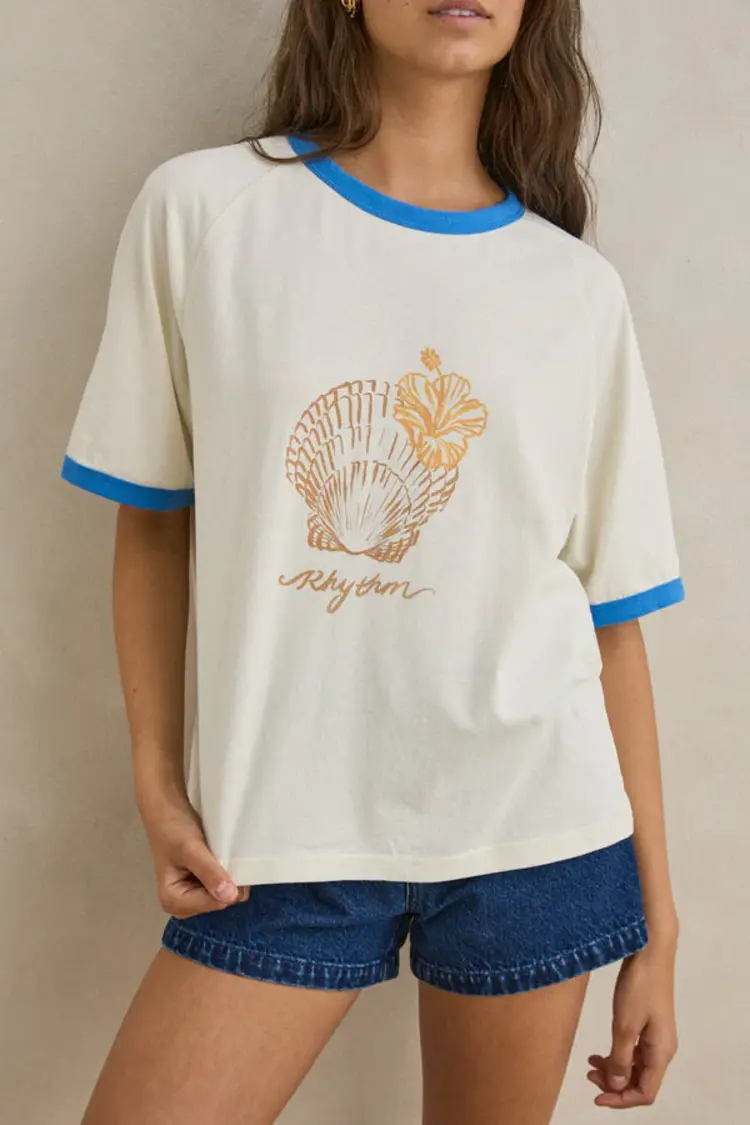 Rhythm FEMMES SUNRISE SEASHELL RINGER TEE