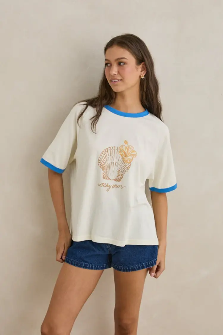 Rhythm FEMMES SUNRISE SEASHELL RINGER TEE