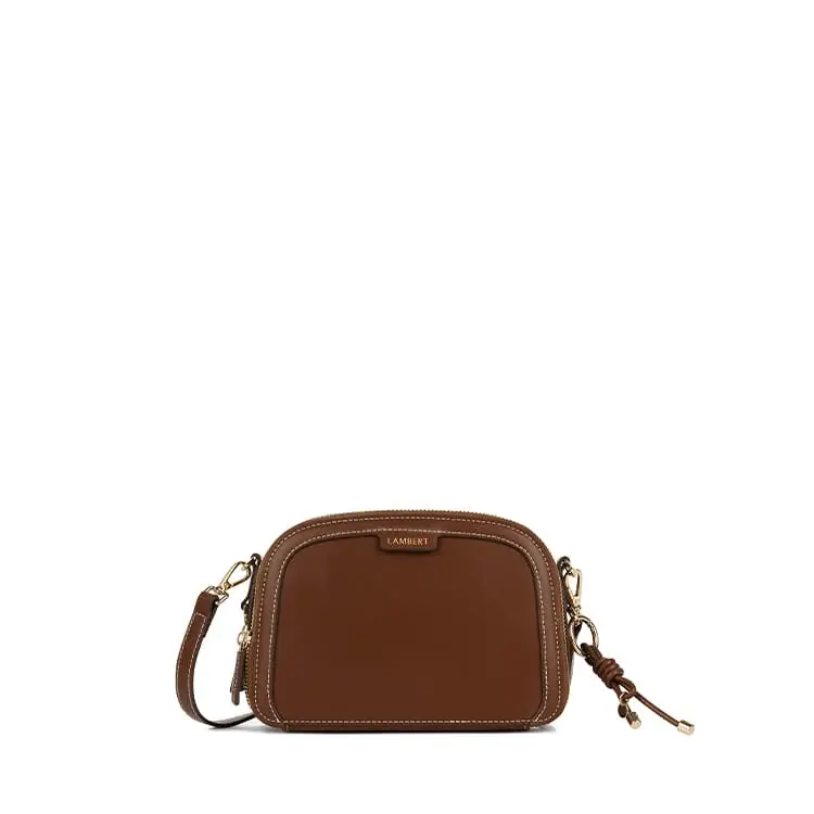 Lambert EMMY VEGAN LEATHER CROSSBODY BAG HAZELNUT