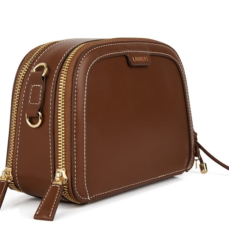 Lambert EMMY VEGAN LEATHER CROSSBODY BAG HAZELNUT