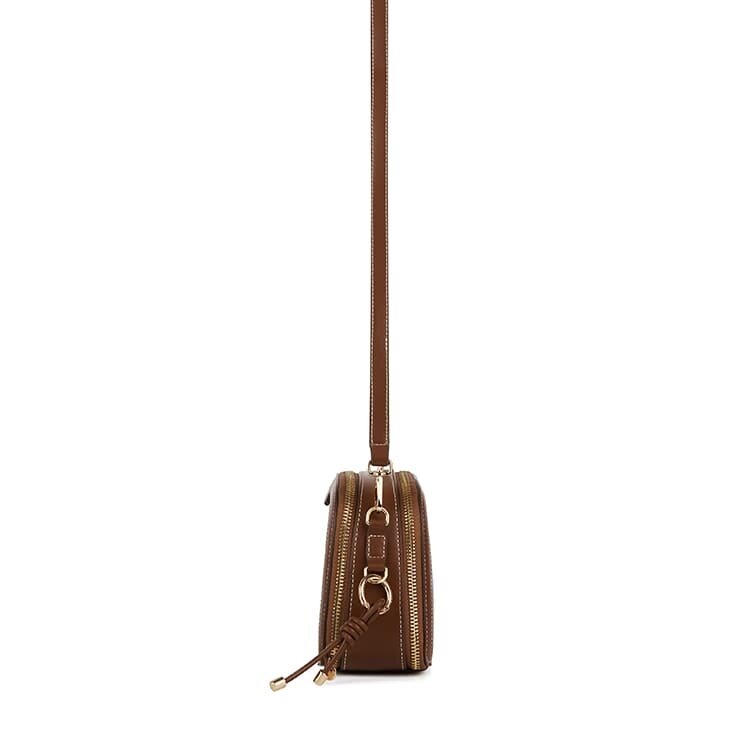 Lambert EMMY SAC BANDOULIÈRE CUIR VEGAN HAZELNUT