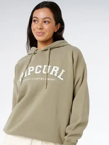 RIP CURL WOMEN'S VARSITY HOODIE OLIVE