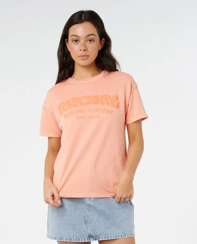 RIP CURL WOMEN'S SURF PUFF PARTY PACK RELAXED TEE