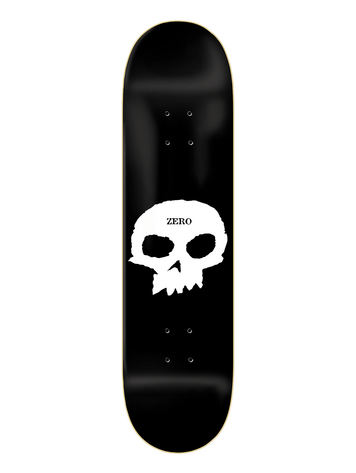 Zero skateboards SINGLE SKULL PLANCHE DE SKATEBOARD BLACK