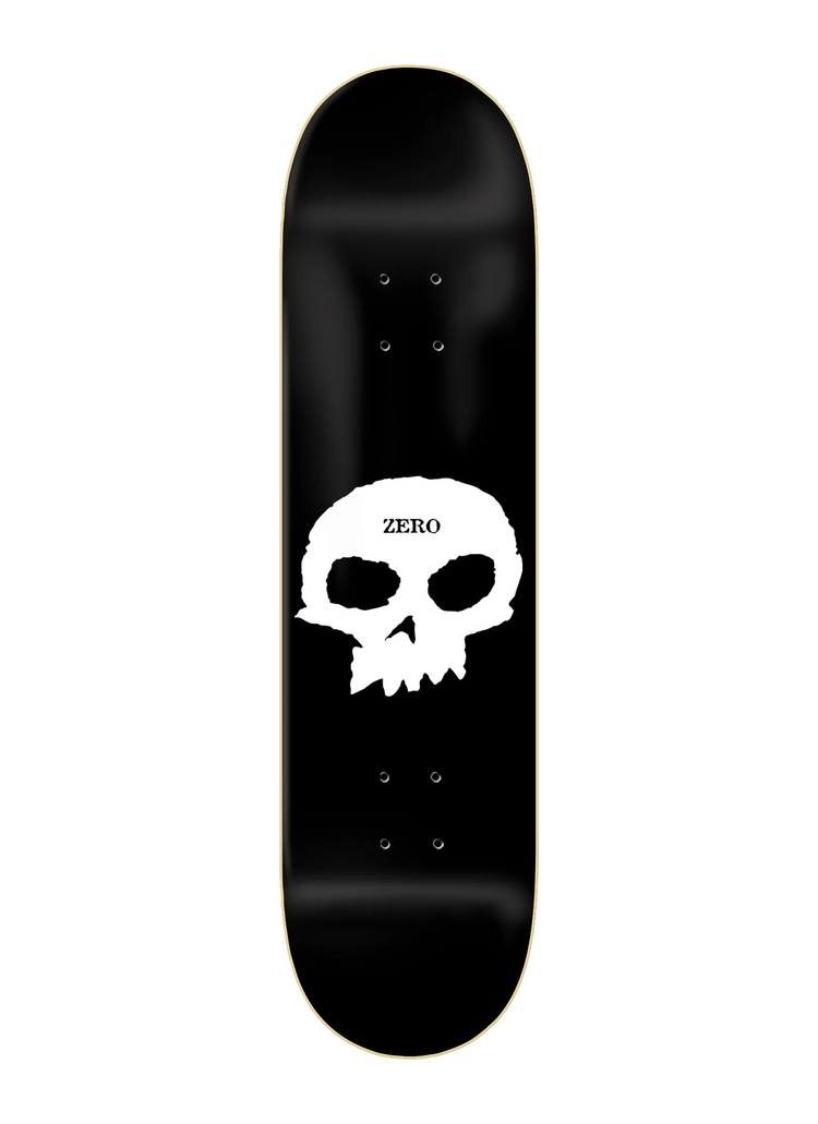 Zero skateboards SINGLE SKULL SKATEBOARD DECK BLACK