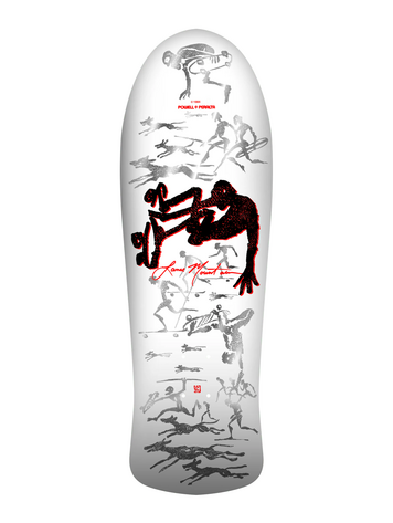 Powell Peralta BONES BRIGADE 17 MOUNTAIN SKATEBOARD DECK WHITE 9.94"