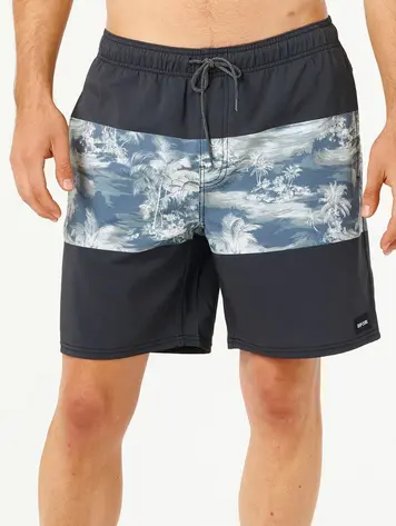 RIP CURL MEN'S DIVIDED VOLLEY BLACK WAVE