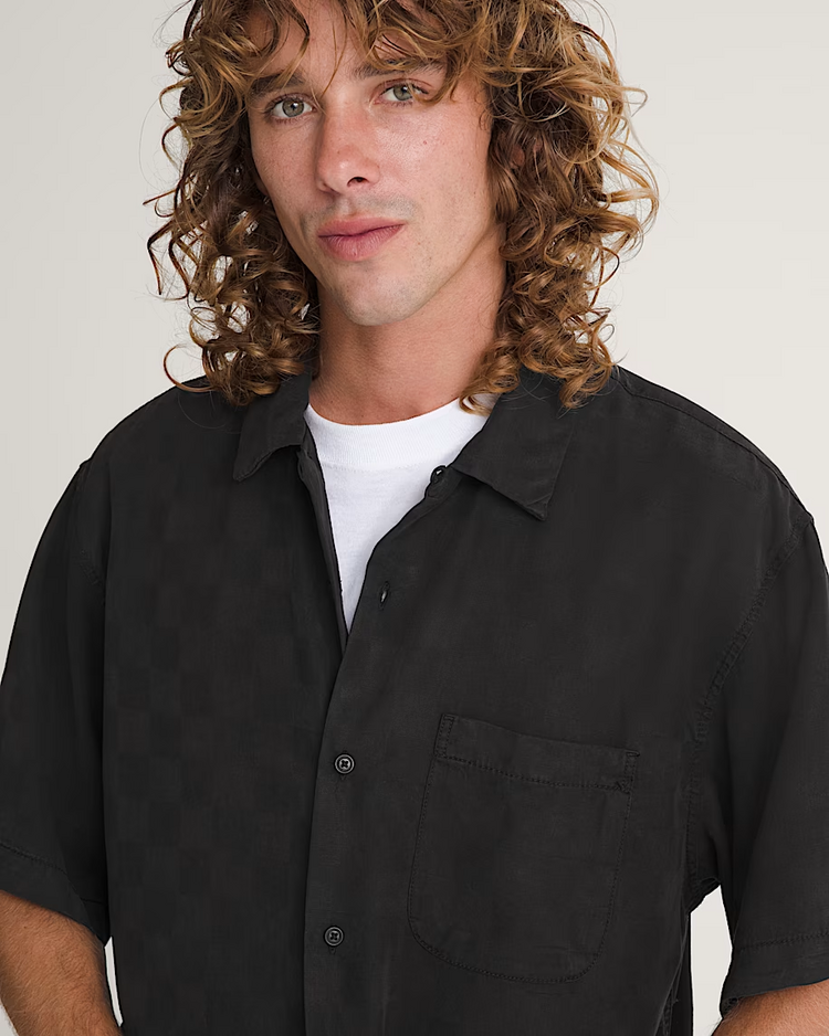 Vans MEN'S VAN DOREN TENCEL CHECK CAMP SS SHIRT