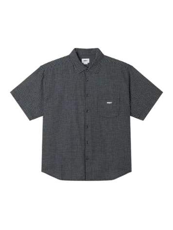 Obey MEN'S BIGWIG FRANK WOVEN SS SHIRT BLACK MULTI