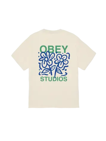 Obey MEN'S GROWN WITH LOVE CLASSIC T-SHIRT CREAM