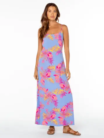 Roxy FEMMES SKYLAR MAXI DRESS CORNFLOWER BLUE SUMMER DAZE