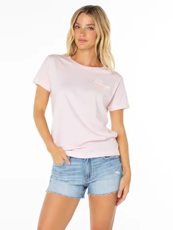 Roxy WOMEN'S MONSTERA CIRCLE TEE WINSOME ORCHID MONSTERA CIRCLE