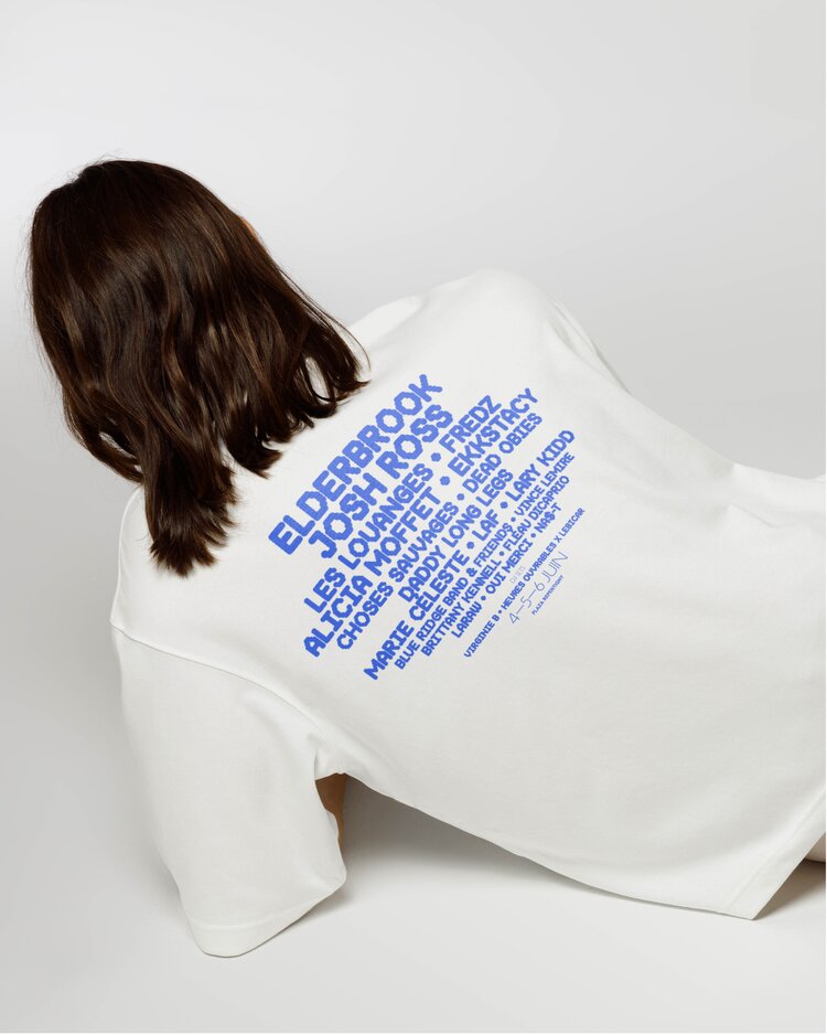 MELO FESTIVAL T-SHIRT LINE UP BLANC