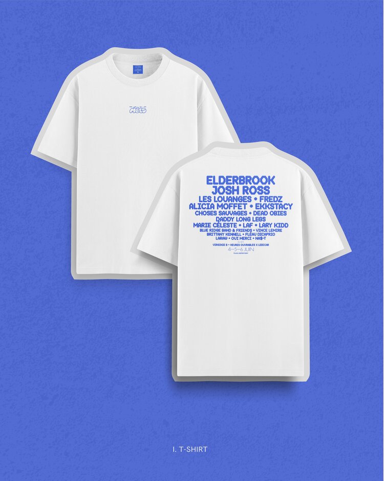 MELO FESTIVAL LINE UP T-SHIRT WHITE
