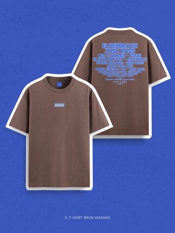 MELO FESTIVAL T-SHIRT LINE UP BRUN