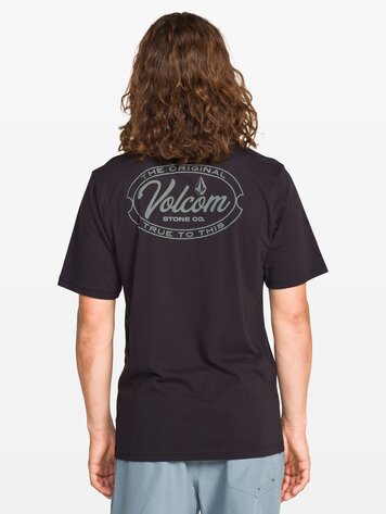 Volcom MEN'S GARAGED SHORT SLEEVE TEE WASHED BLACK HEATHER