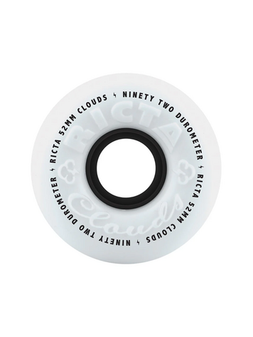 Ricta CLOUDS 92A SKATEBOARD WHEELS WHITE/BLACK 52mm