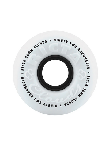 Ricta CLOUDS 92A SKATEBOARD WHEELS WHITE/BLACK 56mm