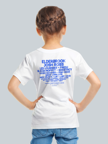 MELO FESTIVAL KIDS LINE UP T-SHIRT WHITE