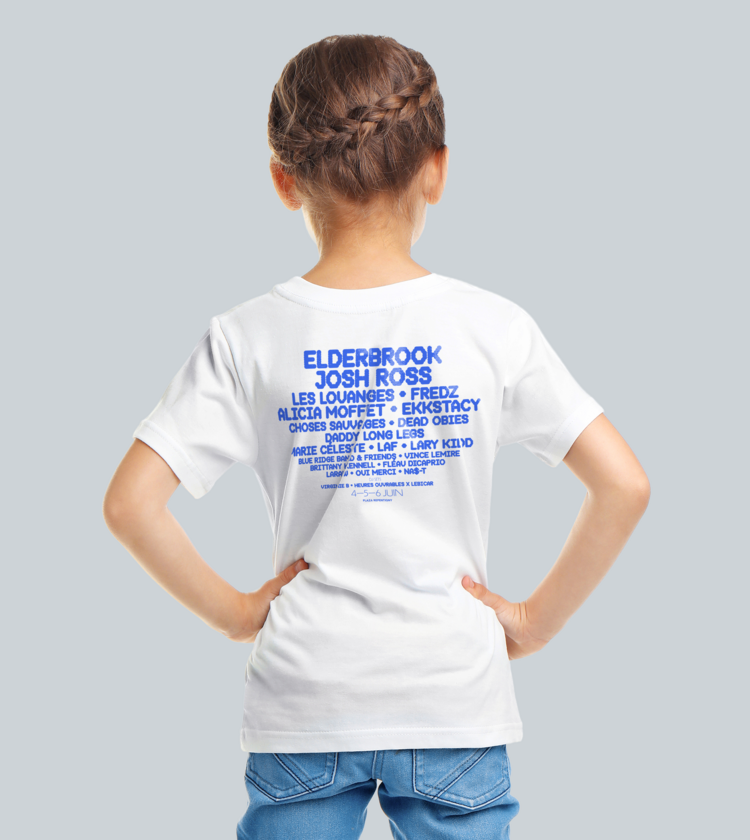MELO FESTIVAL KIDS LINE UP T-SHIRT WHITE