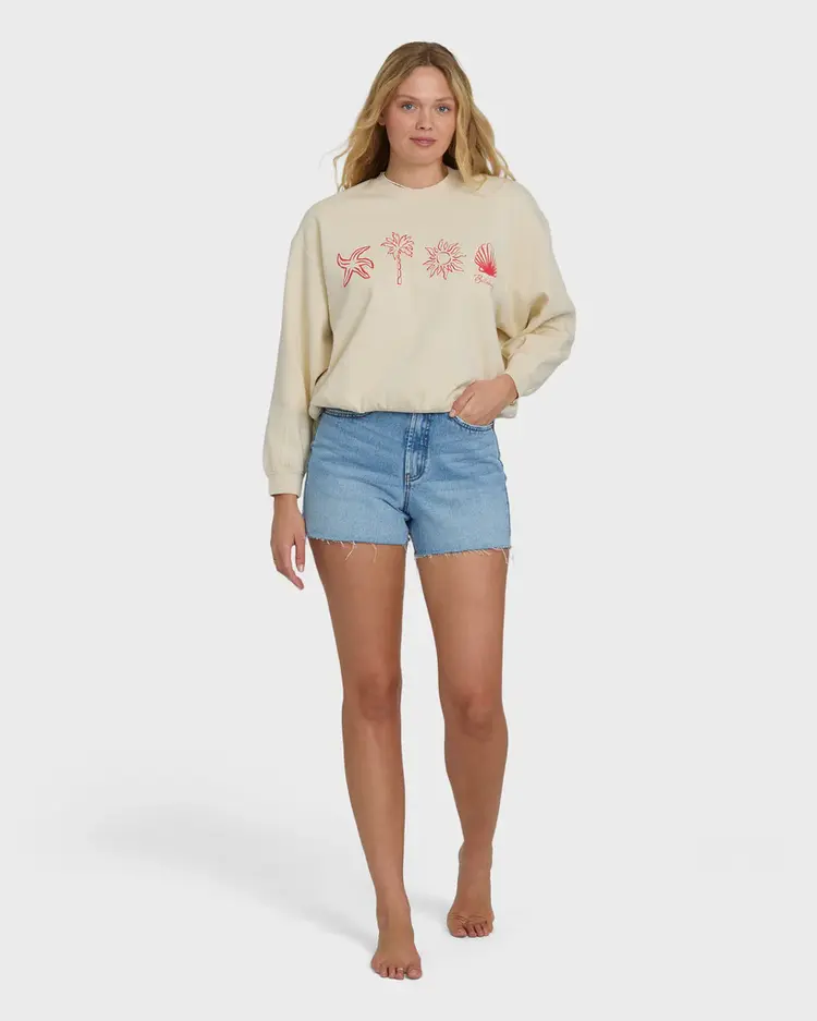 Billabong WOMEN'S TREASURE CAY CREWNECK SWEATSHIRT