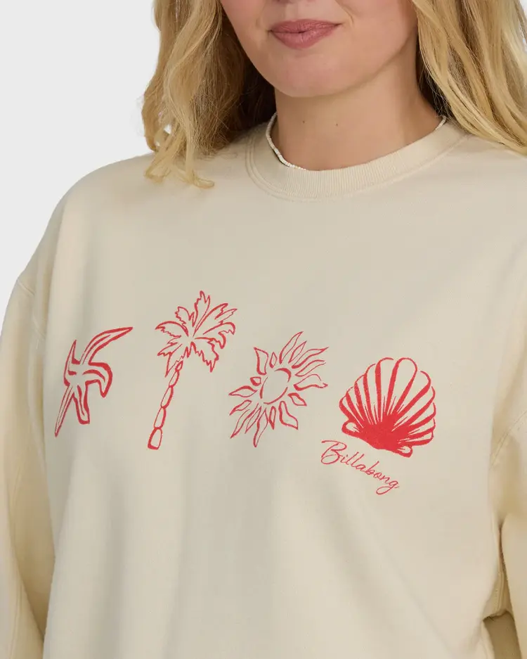 Billabong WOMEN'S TREASURE CAY CREWNECK SWEATSHIRT