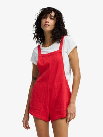 Billabong FEMMES BEACH CRUSH OVERALL FIESTA RED