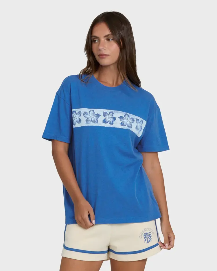 Billabong WOMEN'S SOMEWHERE CLOSE SHORT SLEEVE KNIT T-SHIRT