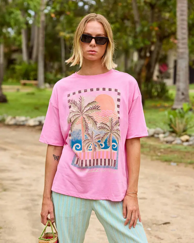 Billabong WOMEN'S FEEL THE HEAT SHORT SLEEVE T-SHIRT