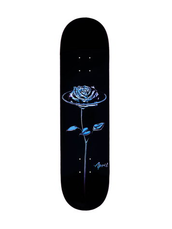 April Skateboards CHROME ROSE BLACK DECK 8.38"