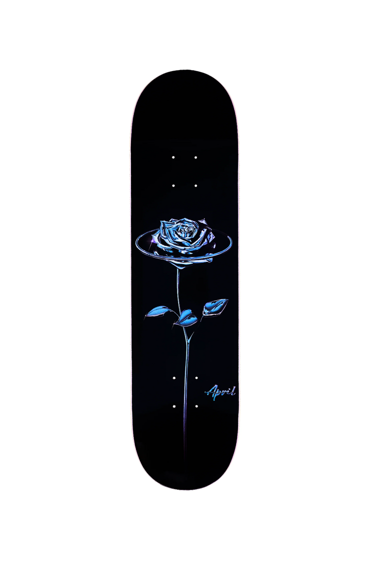April Skateboards CHROME ROSE BLACK DECK 8.38"